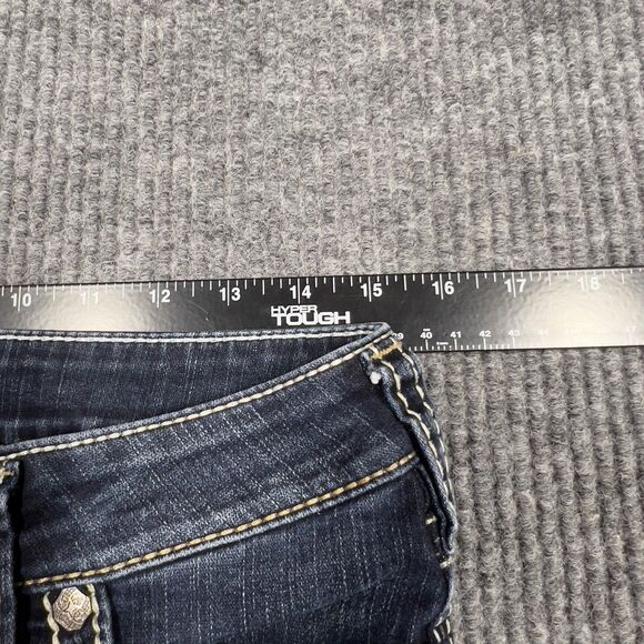 Silver Jeans Women 30x30 Tuesday Slim Bootcut Dark Wash Embroidered Indigo Denim - Picture 15 of 16